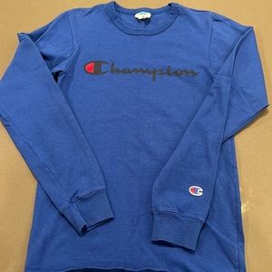 Champion, Royal blue, long sleeve shirt